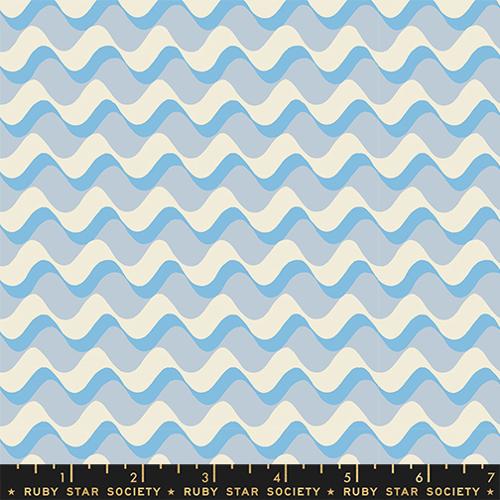 Ruby Star Water Ruby Star Society - Water - Ripple Water Blue - Thread Botanica