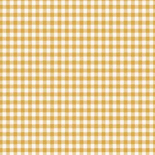 Tilda Wideback - Gingham Yarn Dyed Yellow (108" wide)