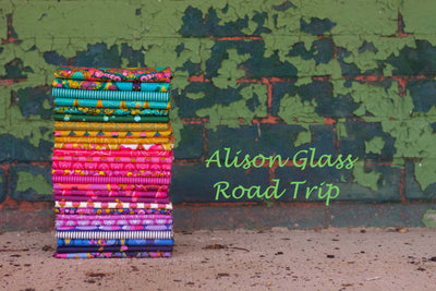 Alison Glass - Road Trip Fabric - Signs in Time