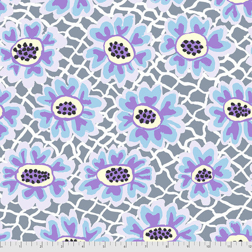 Kaffe Fassett Collective - August 2021 - Flower Net Grey