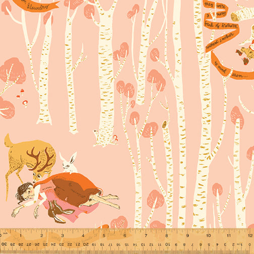 Heather Ross - Far Far Away 3 - Snow White in Pink