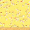 Heather Ross - Far Far Away 3 - Mushrooms in Yellow
