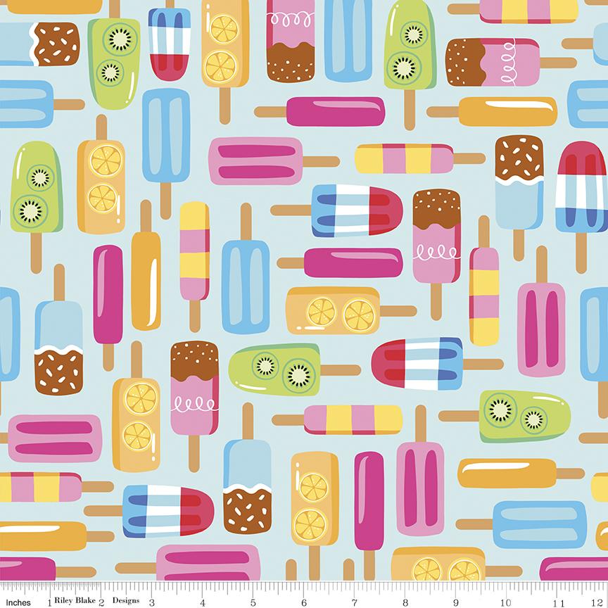 Riley Blake Designs - Rainbow Fruit - Main Aqua