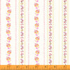 Heather Ross - West Hill - Floral Stripe Lilac